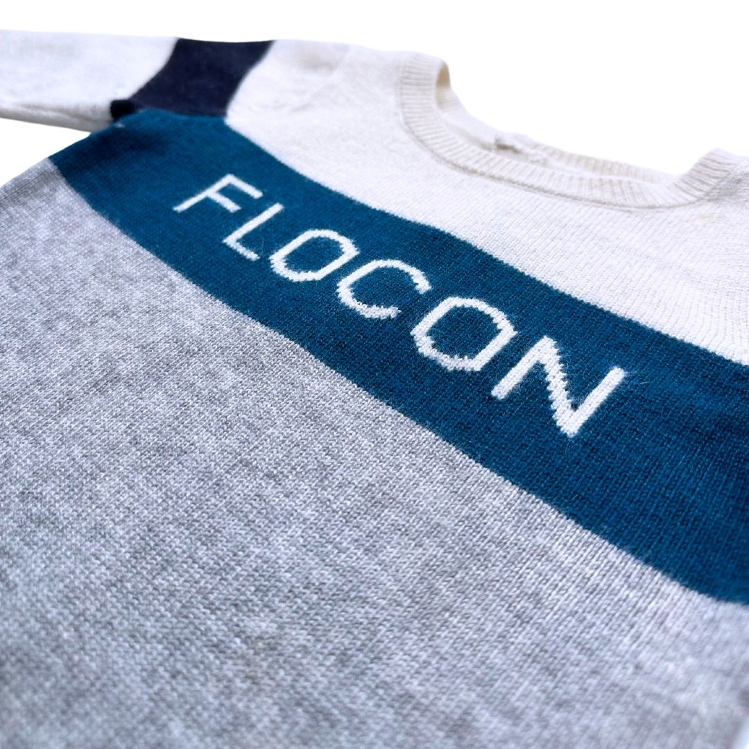 JACADI - Grey wool and cashmere jumpsuit - 12 months