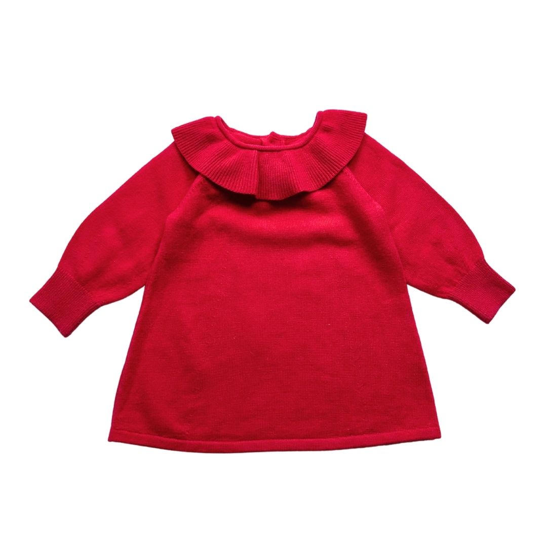 JACADI - Pink wool and cashmere dress - 12 months
