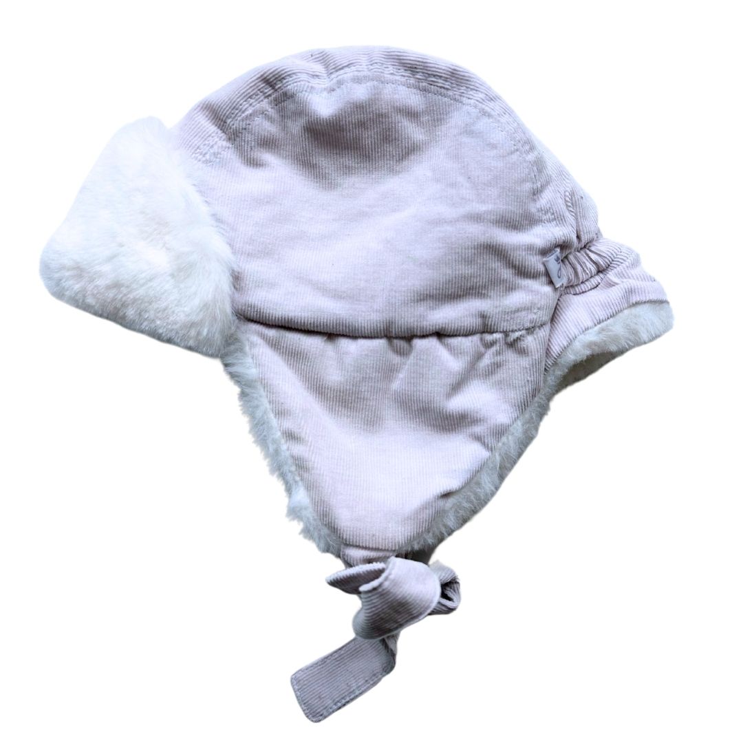 JACADI - Pink chapka with faux fur lining - 12/18 months (47)