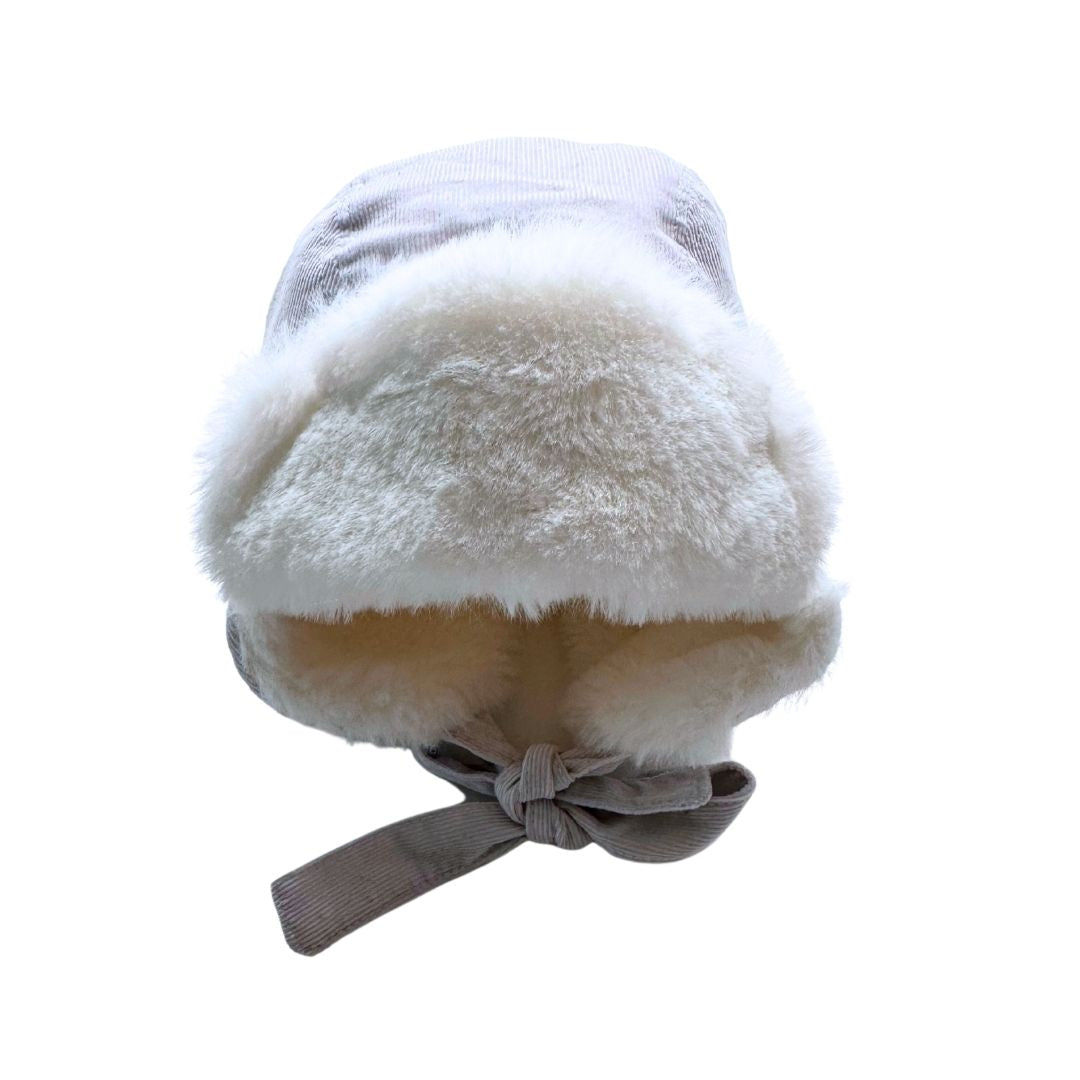 JACADI - Pink chapka with faux fur lining - 12/18 months (47)