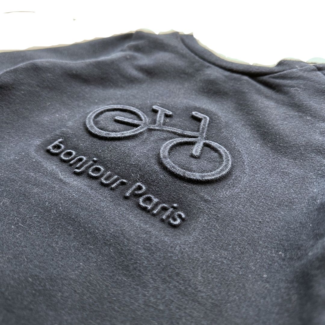 JACADI - navy blue and printed sweatshirt - 18 months