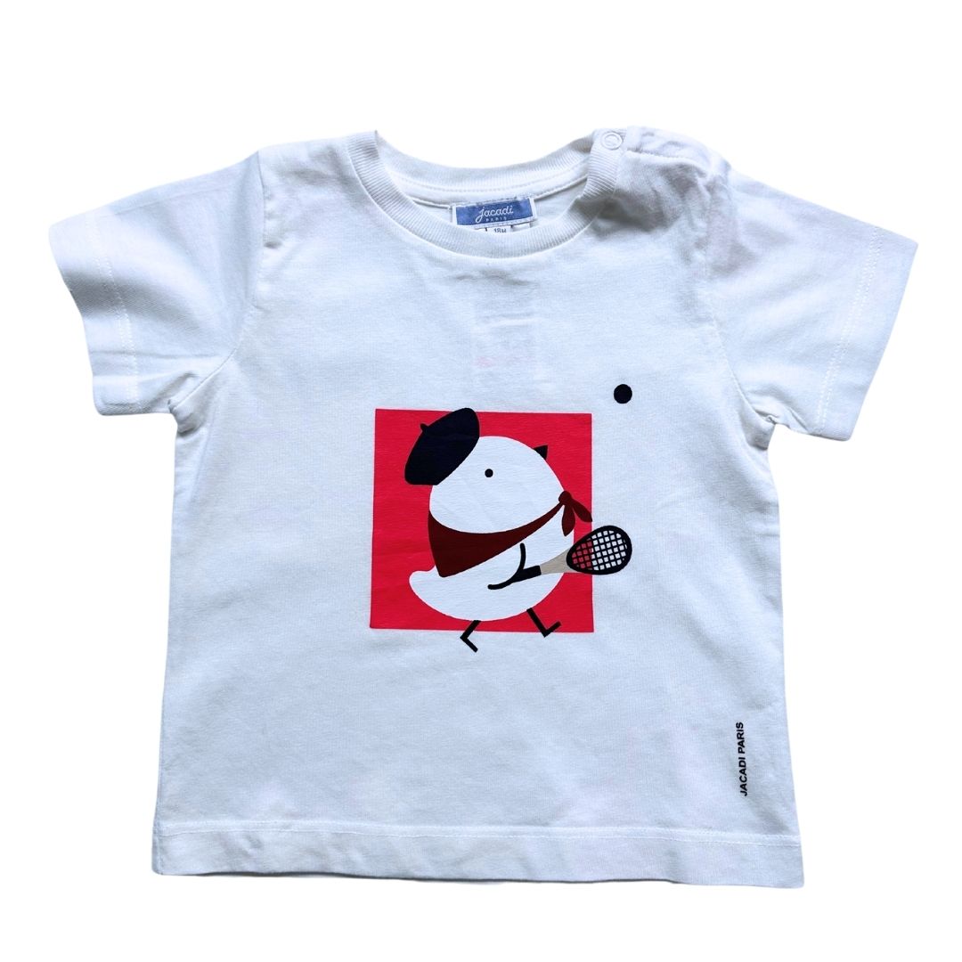 JACADI - White T-shirt with print - 18 months