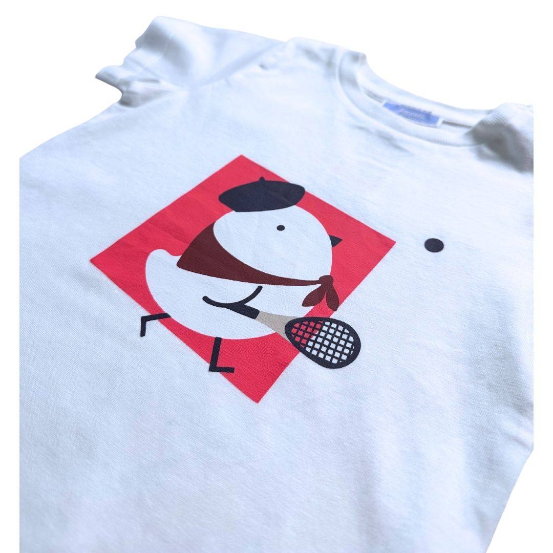 JACADI - White T-shirt with print - 18 months