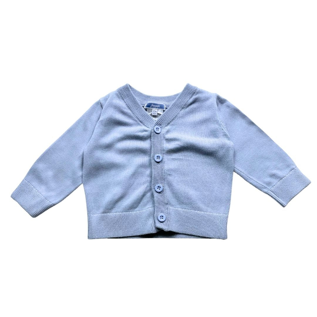 JACADI - sky blue cardigan - 12 months