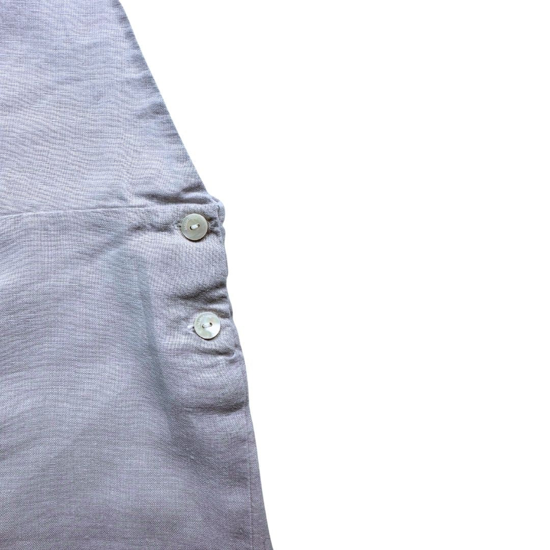 JACADI - gray linen overalls - 2 years