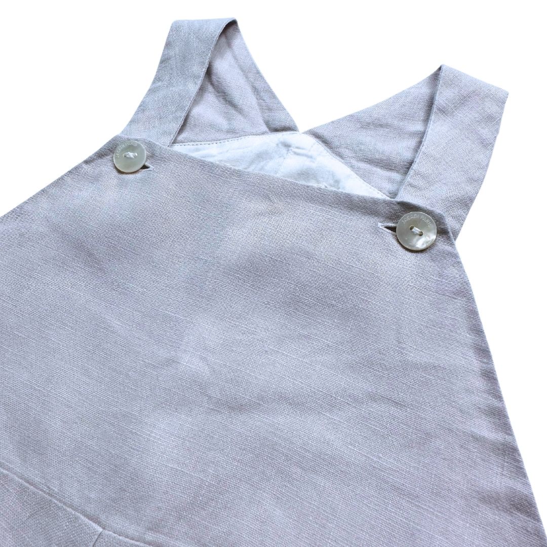 JACADI - salopette en lin grise - 2 ans