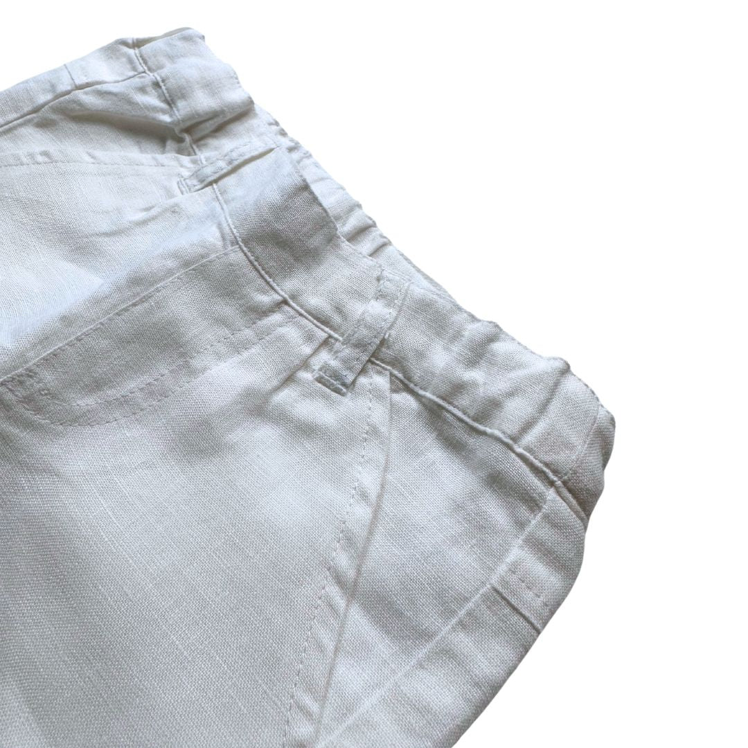 TARTINE & CHOCOLAT - White and linen pants - 18 months