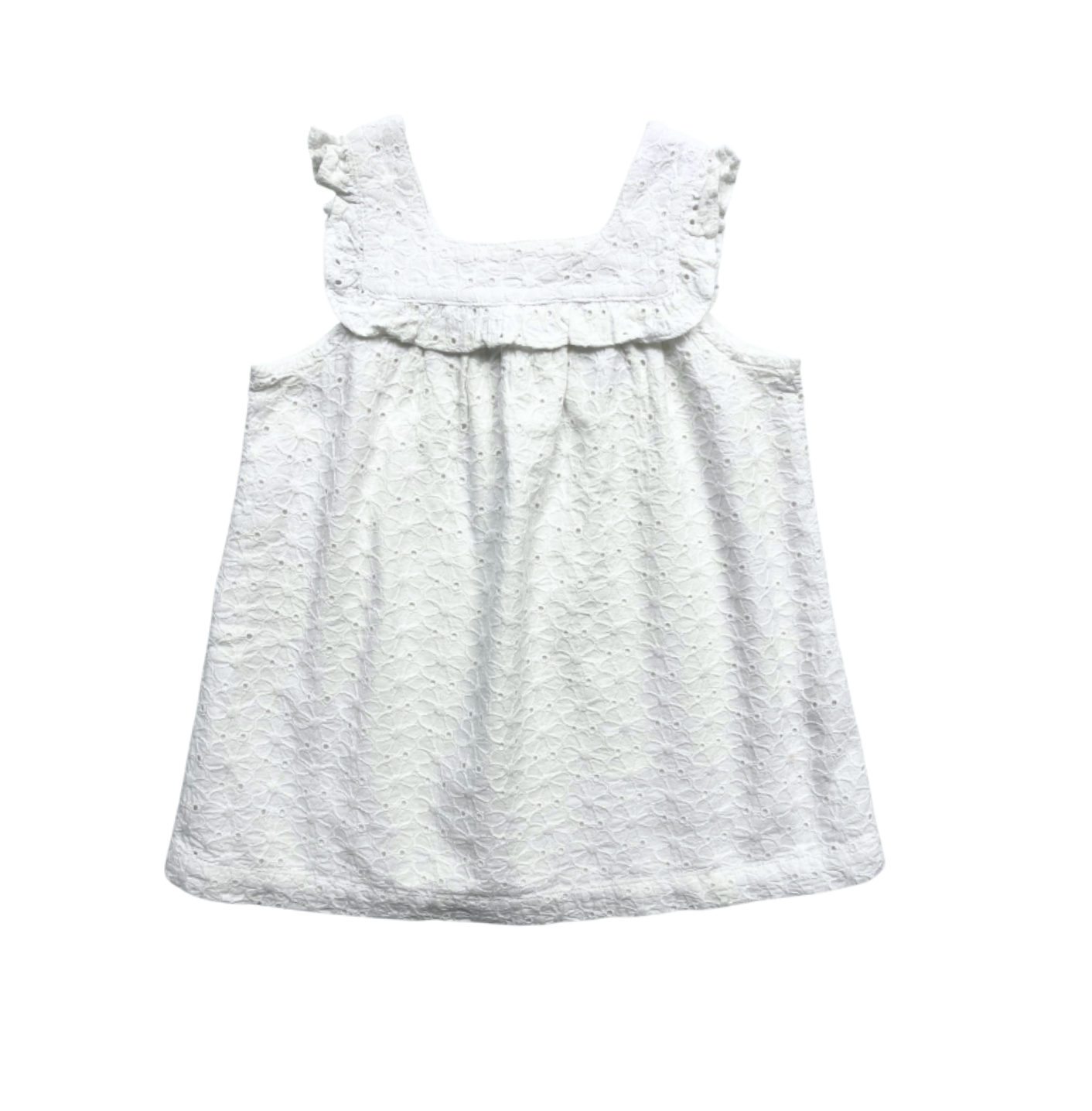 THE LITTLE WHITE COMPANY - Robe blanche en dentelle - 3/6 mois
