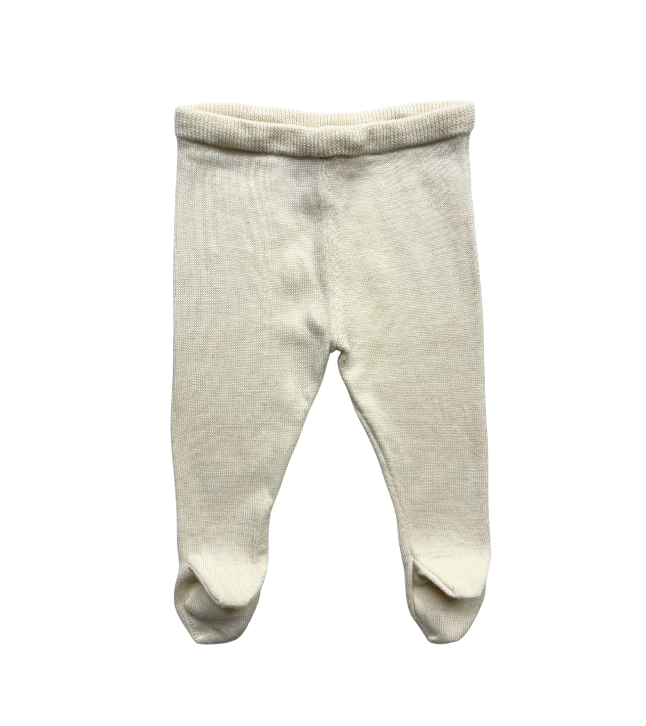 OVALE - Legging en laine beige - 6 mois