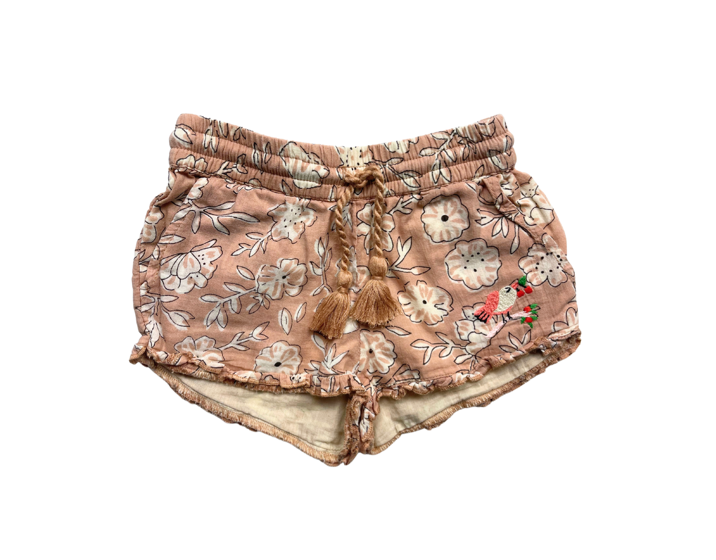 EMILE & IDA - Short rose à fleurs - 2 ans