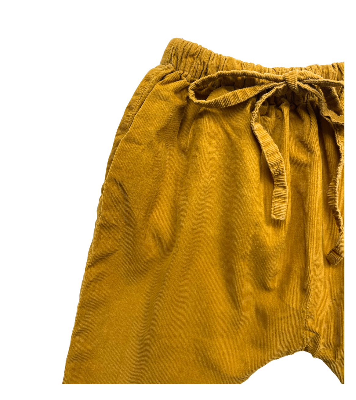 LA COQUETA - Sarouel velours couleur moutarde - 12 mois