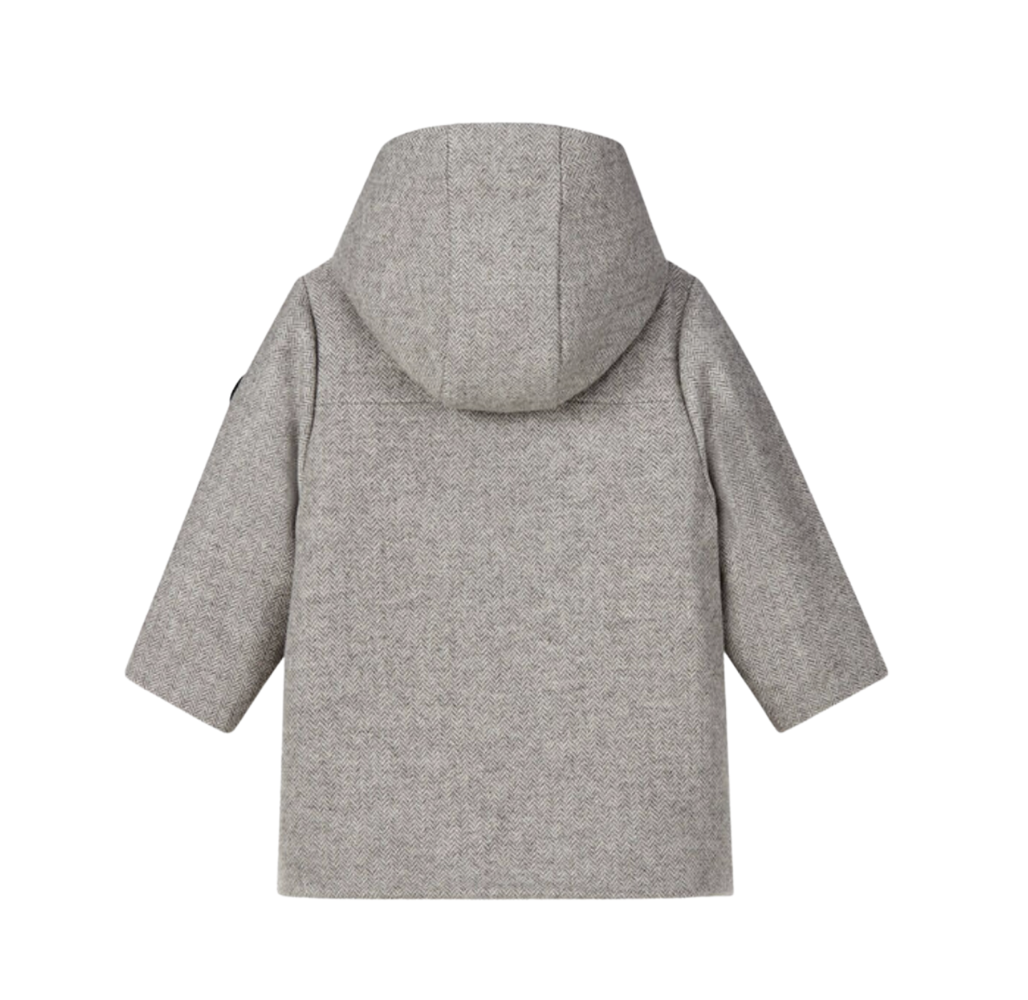 PETIT BATEAU - Manteau gris en laine - 12 mois