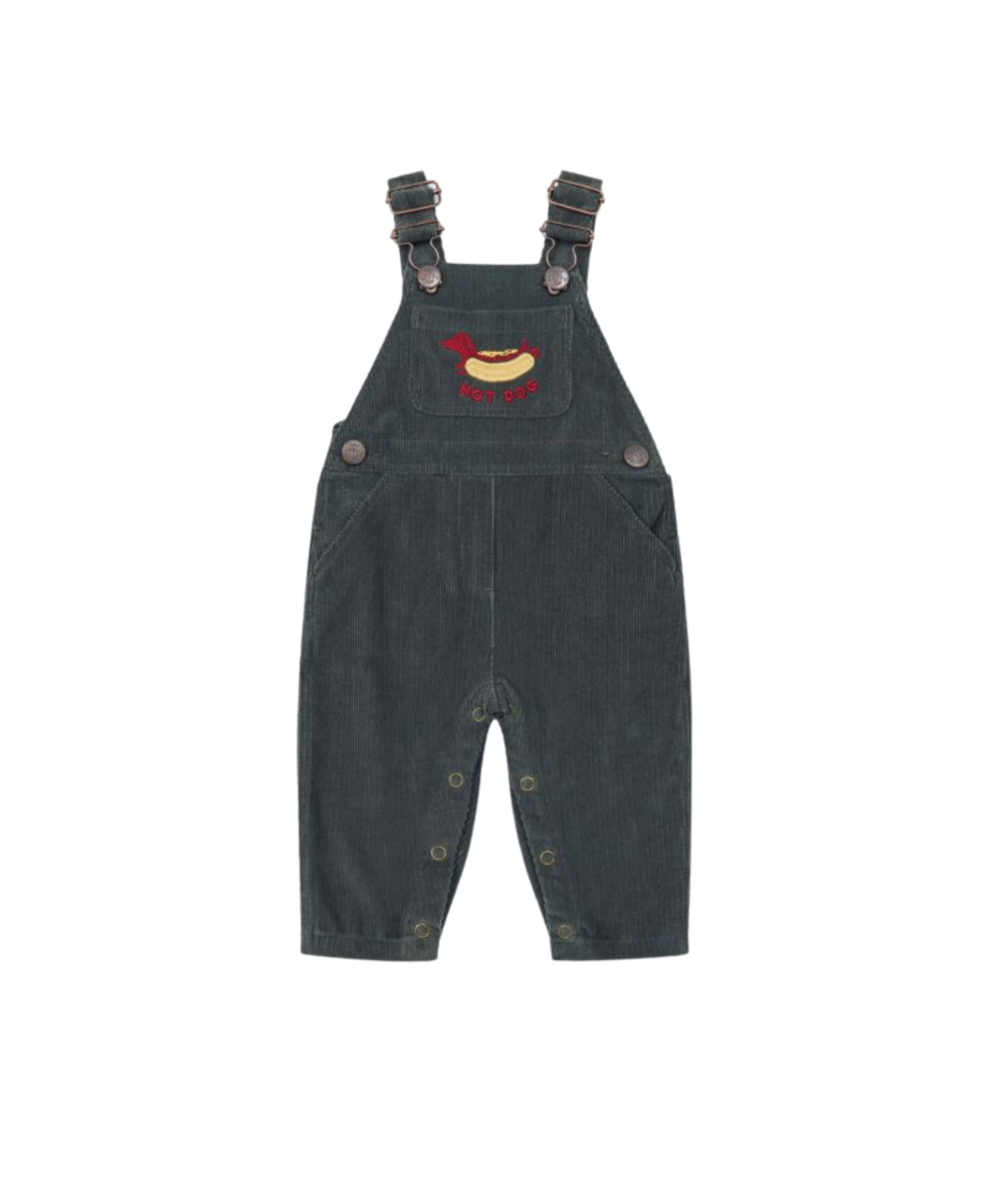 BONTON - Salopette kaki en velours - 18 mois