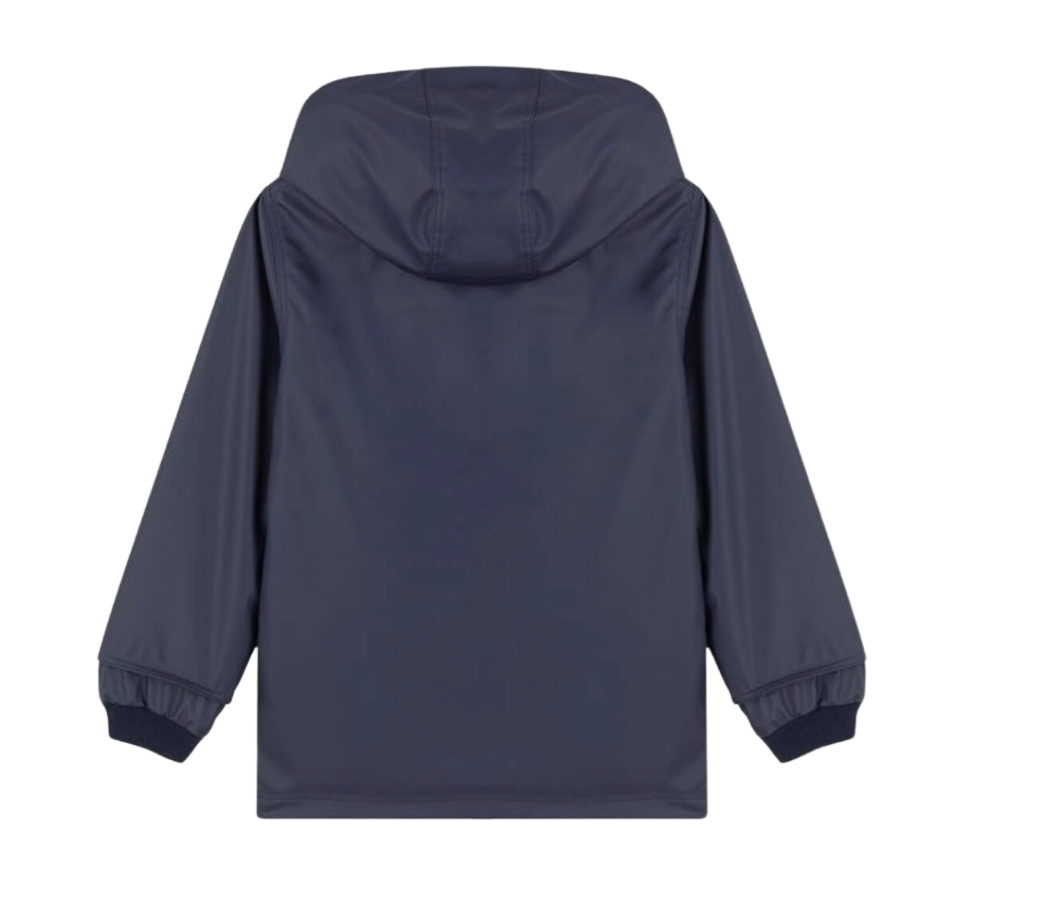 PETIT BATEAU - Marineblauer Regenmantel mit Kapuze - 5 Jahre
