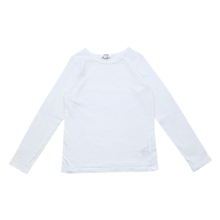 BONPOINT - T-shirt à manches longues blanc - 8 ans