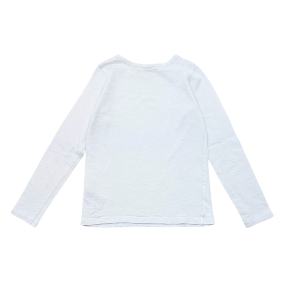 BONPOINT - T-shirt à manches longues blanc - 8 ans