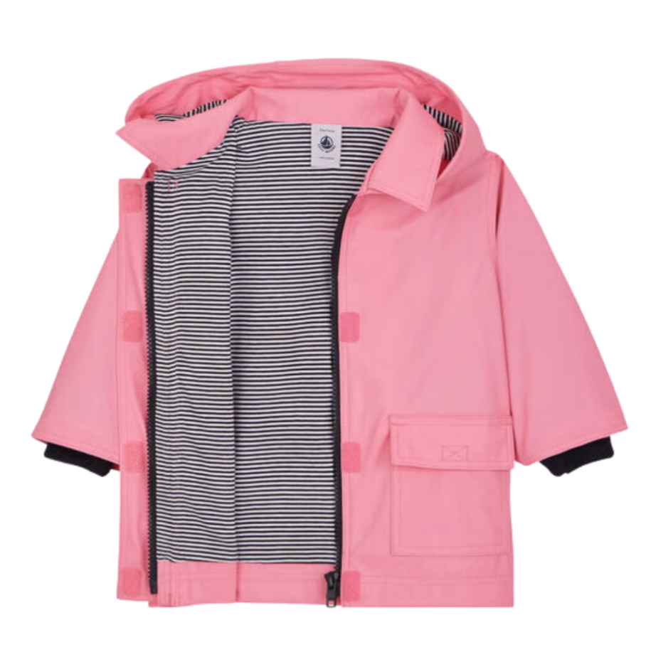 PETIT BOAT - Pink raincoat - 12 months