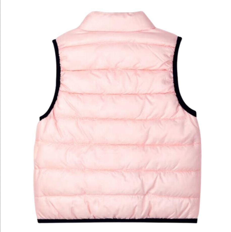 PETIT BATEAU - Rosa wendbare ärmellose Daunenjacke - 6 Monate