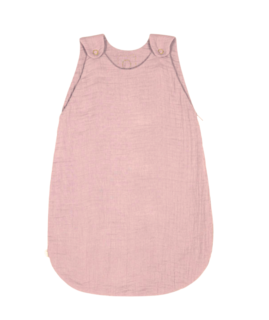 NUMERO 74 - Gigoteuse rose poudre en gaz de coton - 6/12 mois