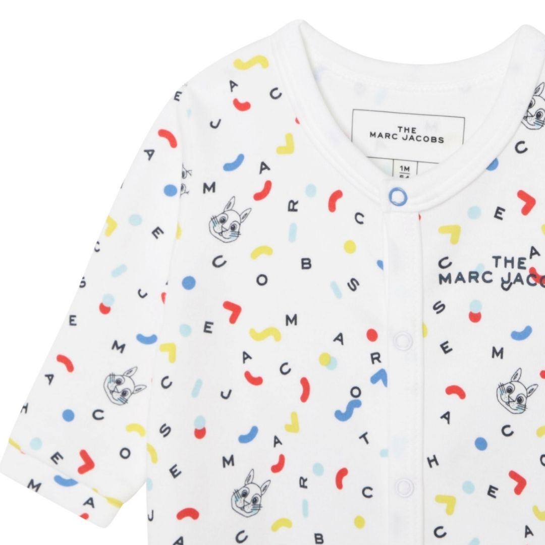 THE MARC JACOBS - Combinaison blanche à motifs multicolores - 9 mois