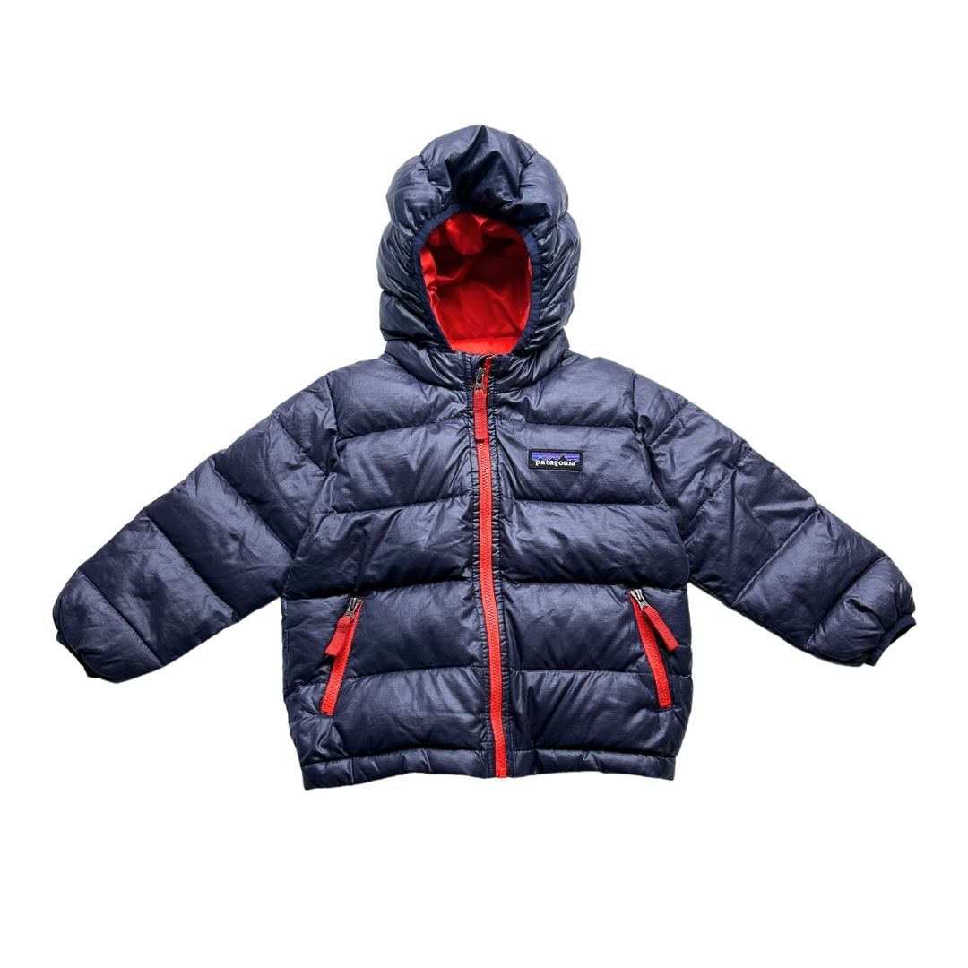 PATAGONIA - Navy blue and red down jacket - 12 months