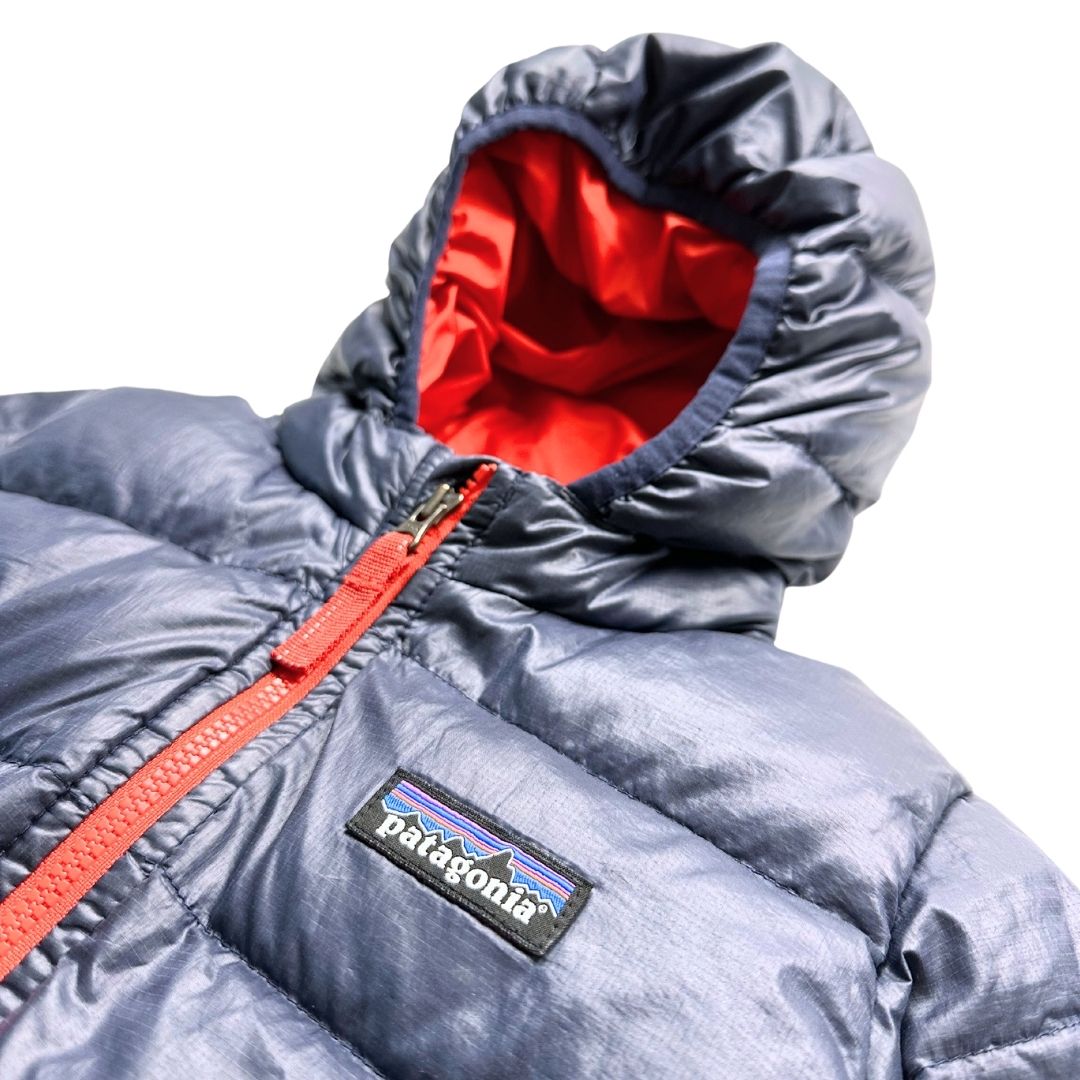 PATAGONIA - Navy blue and red down jacket - 12 months