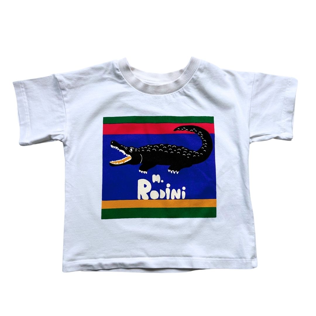 MINI RODINI - T-shirt blanc avec imprimé - 2 ans