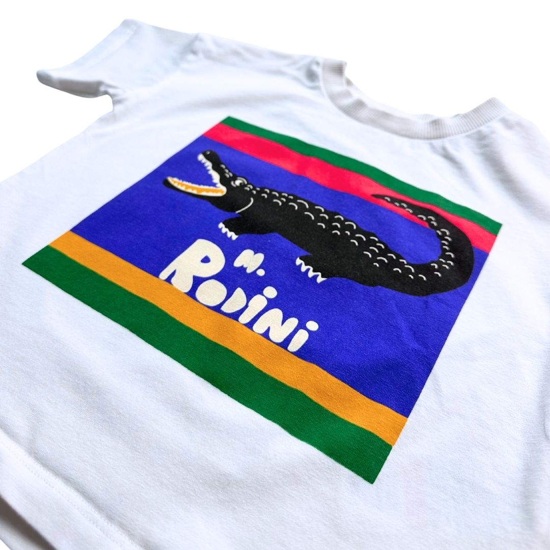 MINI RODINI - T-shirt blanc avec imprimé - 2 ans