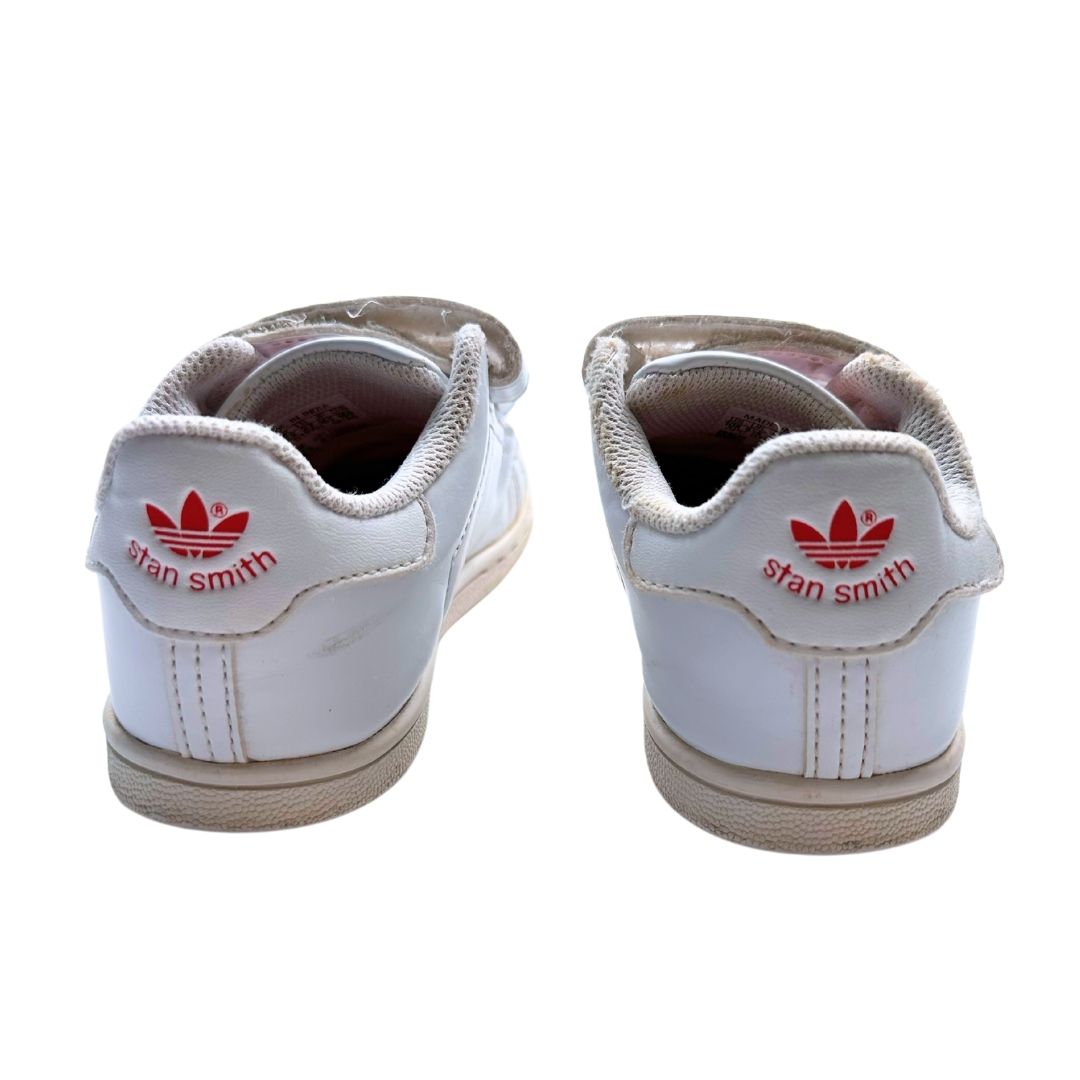 ADIDAS - Baskets blanches et coeur rouge - 27