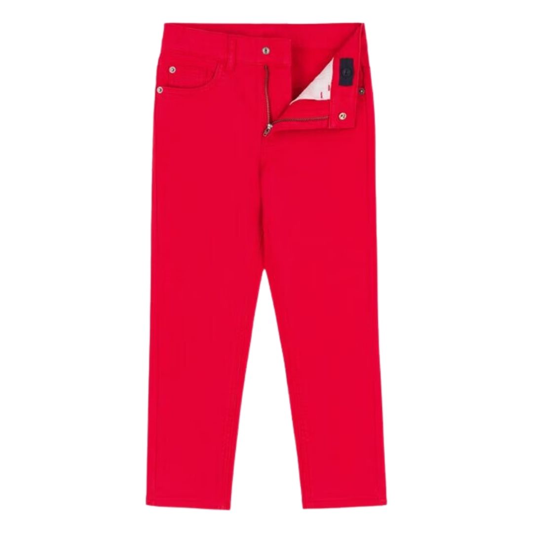 PETIT BATEAU - Jean rouge - 5 ans