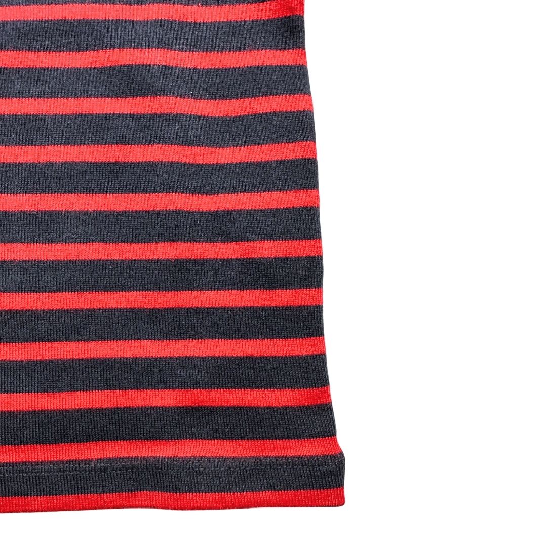 PETIT BATEAU - Blue and red long-sleeved t-shirt - 5 years