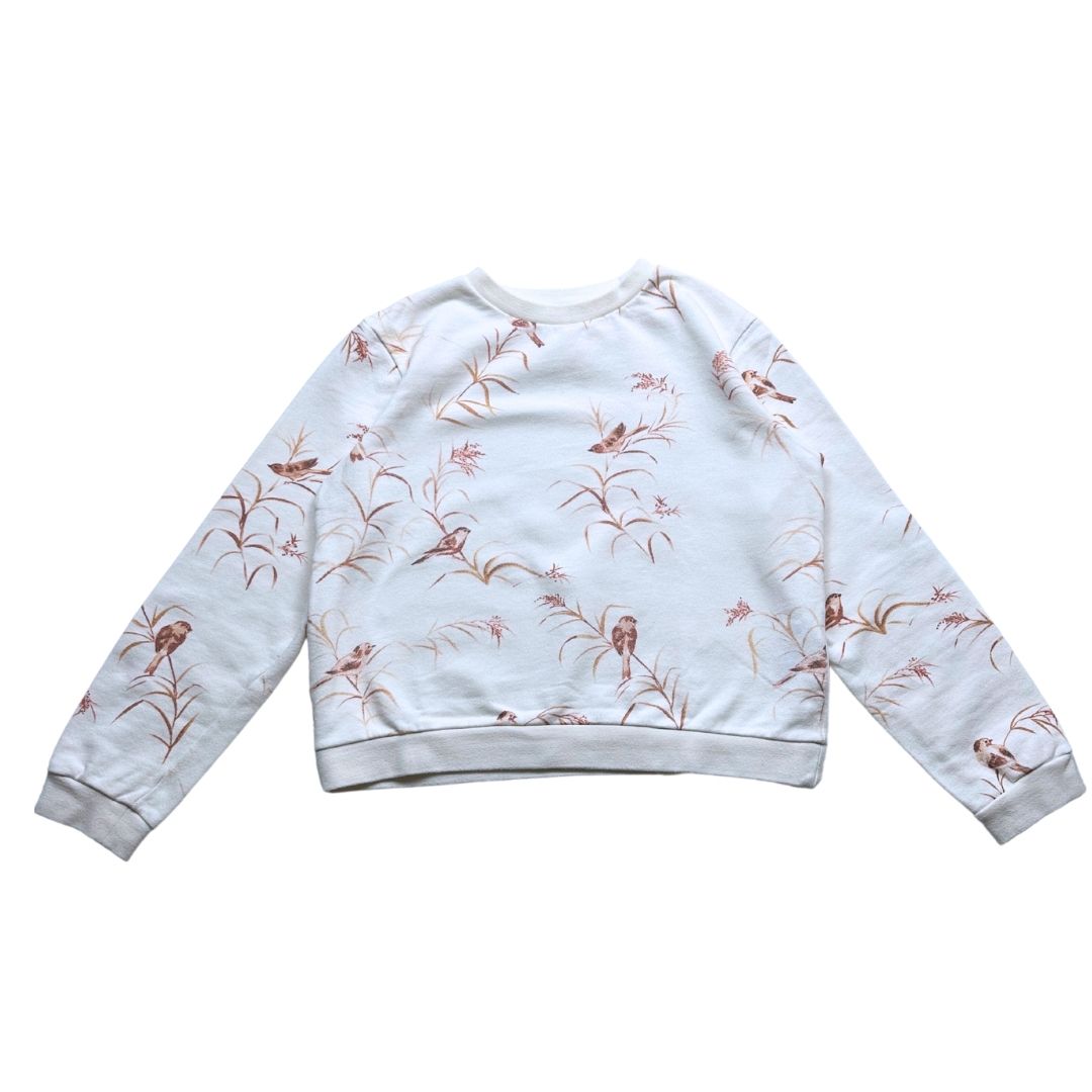 Cyrillus - sweat blanc avec imprimés - 16 ans