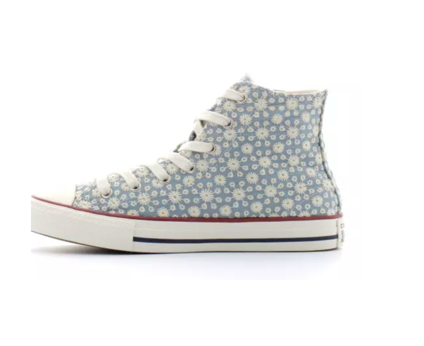 CONVERSE - Baskets bleues à fleurs brodées - 27