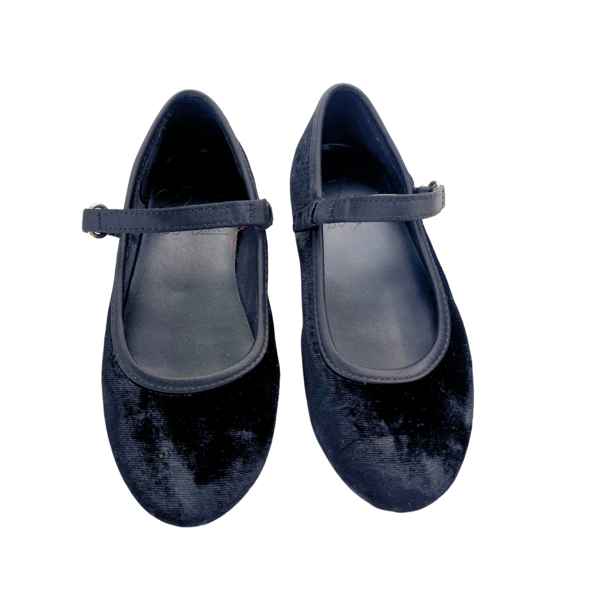 VINTAGE - Ballerines en velours noires - 28