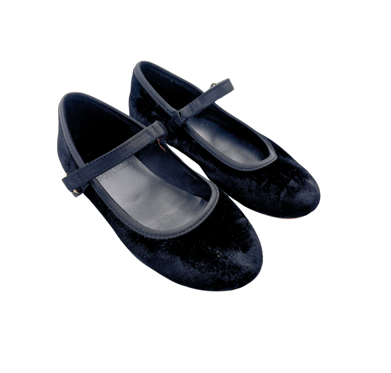 VINTAGE - Ballerines en velours noires - 28
