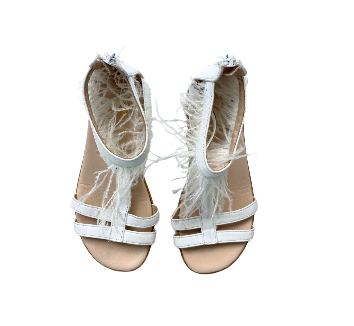 IL GUFO - Sandales blanches à plumes - 27