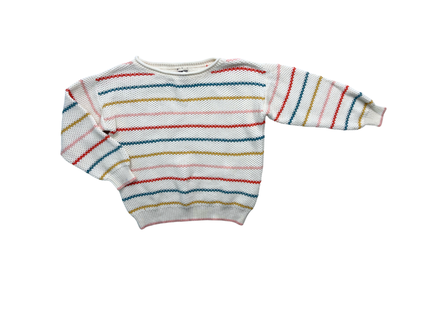 BONPOINT - Pull en coton à rayures - 8 ans