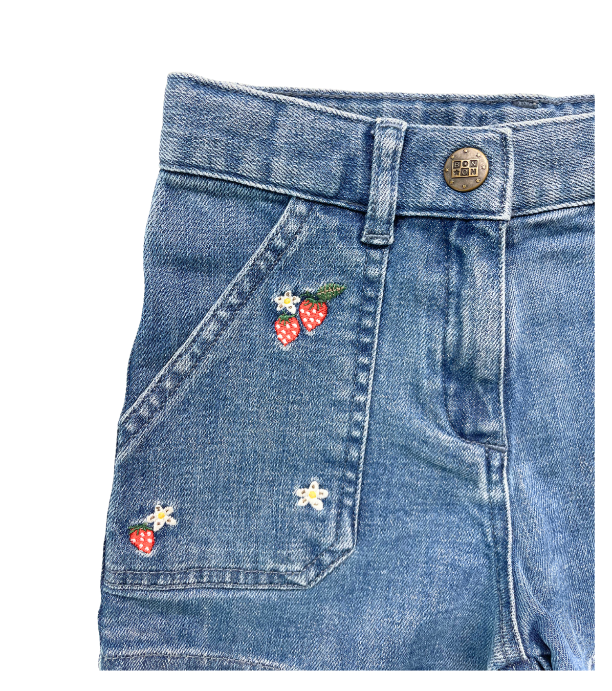 BONTON - Short en jean brodé - 6 ans