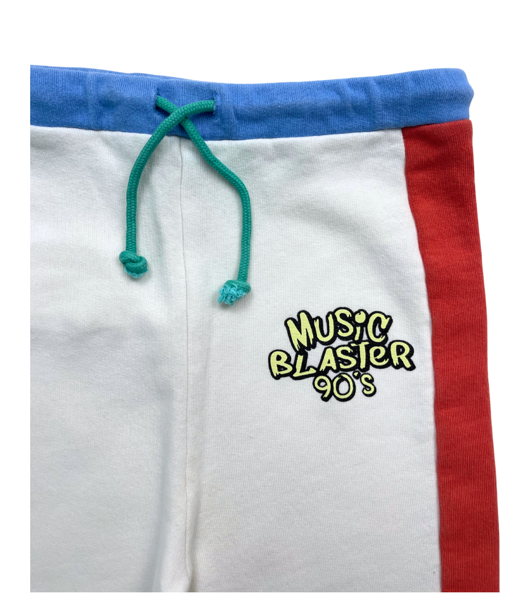 BANDY BUTTON - Jogging blanc bandes rouges - 8/9 ans