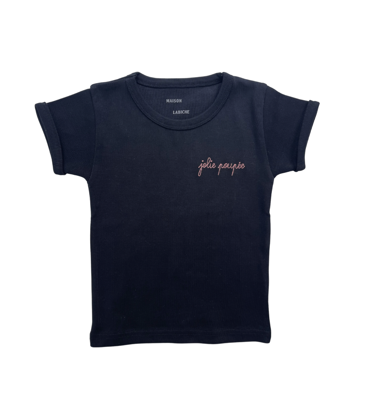 MAISON LABICHE - T-shirt noir "Jolie poupée" - 4 ans