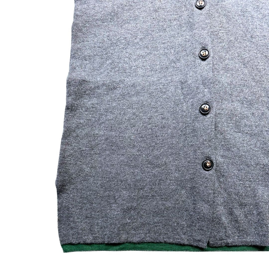 BELLEROSE - Gilet gris long en laine - 6 ans