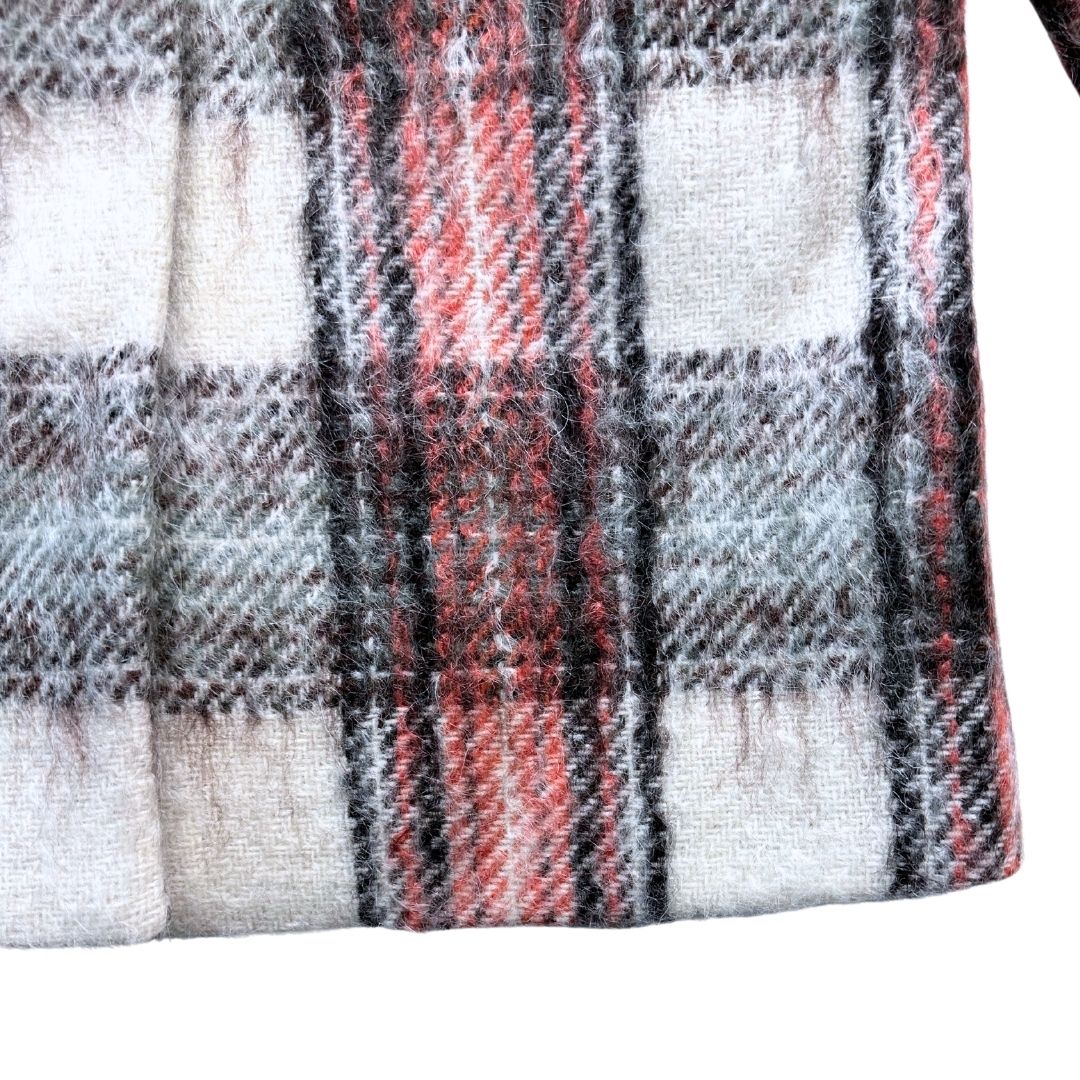 BONPOINT - Manteau écossais en laine - 6 ans