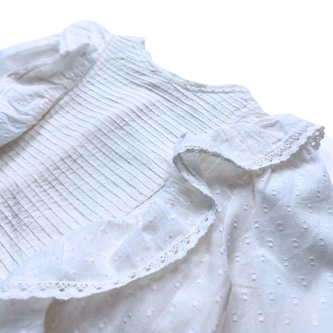 BONPOINT - Blouse blanche avec détails - 8 ans