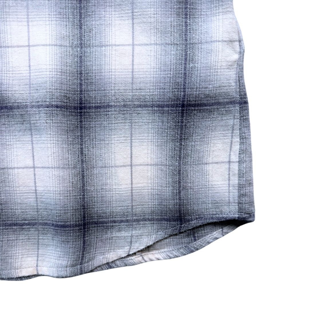 BONPOINT - Chemise à carreaux grise - 10 ans