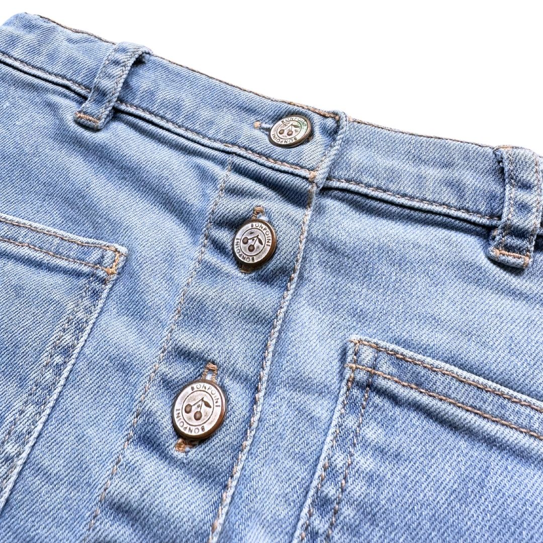 BONPOINT - Blue denim skirt - 4 years