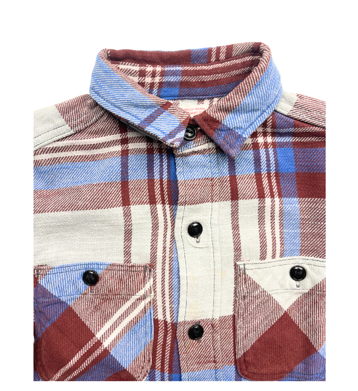FITH - Brown/blue checked shirt - 9/10 years