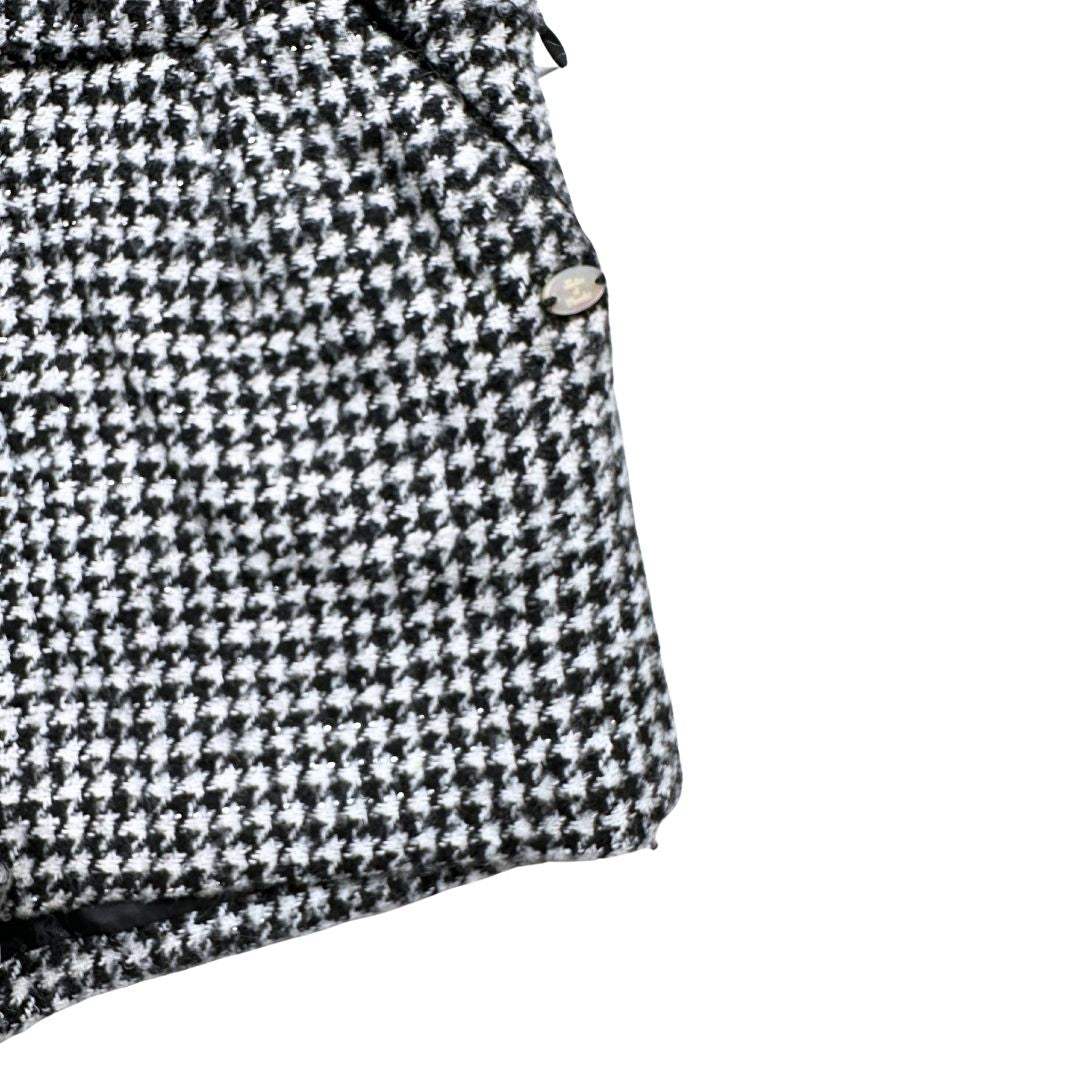 TARTINE & CHOCOLAT - Black and white wool shorts - 6 years
