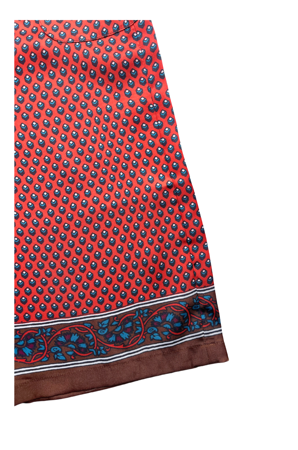 FITH - Pantalon fluide rouge à motifs - 5/6 ans