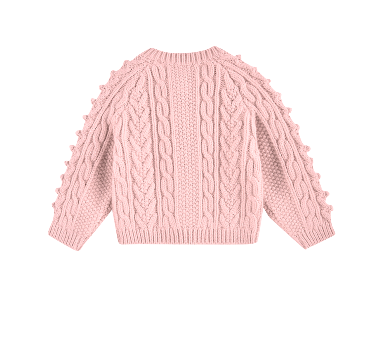 LOUISE MISHA - Cardigan en laine rose - 10 ans