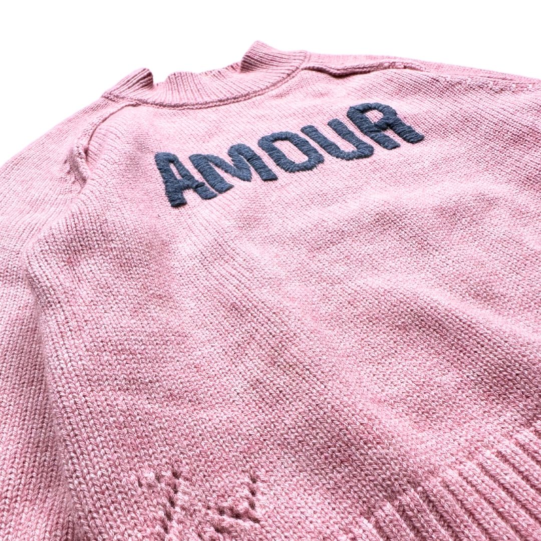 ZADIG & VOLTAIRE - Rosa Wollpullover "Amour" - 5/6 Jahre